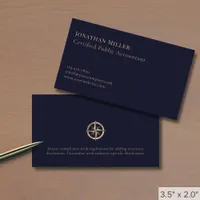 Simple Professional Compass Logo Business Card