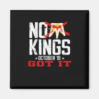 No Kings It Classic Minimal Design Magnet