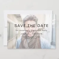 Simple Photo Light Overlay 2025 Graduation Save The Date