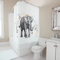 Whimsical Funny Animal Shower Curtains