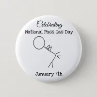 Celebrating National Pass Gas Day Button