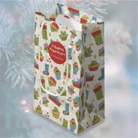 Cute, Colorful Christmas Presents Small Gift Bag