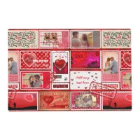 Photo Stamp Love Collage Red PSCX Placemat