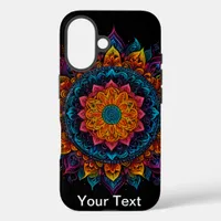 Vibrant Mandala Swirl: OtterBox iPhone 16 Case