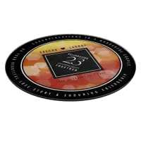 Elegant 23rd Imperial Topaz Wedding Anniversary Cutting Board