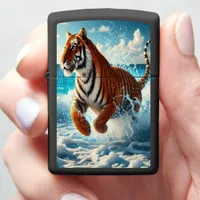 Ocean Run: Bengal Tiger's Majesty Zippo Lighter