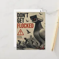 The Spy Pigeons Dystopia Vintage Postcard