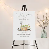 Locally Grown Garden Welcome to Baby Shower  Foam Board