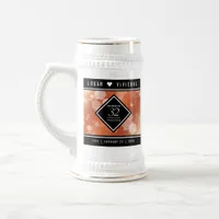 Elegant 32nd Bronze Wedding Anniversary Beer Stein