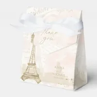 French Romance Wedding Thank You Blush ID870 Favor Boxes