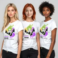 Stylized Colorful Trio of Women IWD 2025 T-Shirt