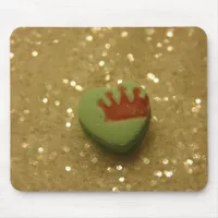 Crown on Heart Candy Mouse Pad