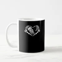 Skeletons Heart  Hands Coffee Mug