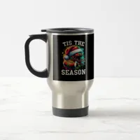 Tis The Season Football Mom Christmas Santa Hat Co Travel Mug