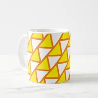 Mug - Tiled Triangles in Yellow and Orange