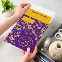 Purple & Gold School College Class Reunion Envelope Mailers
