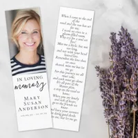 In Loving Memory Photo Memorial Bookmark
