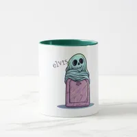 Ghost on Tombstone Mug