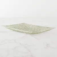 Monogram Name Sage Green Pattern | Trinket Tray