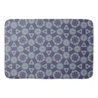 Beautiful Blues Abstract Bath Mat