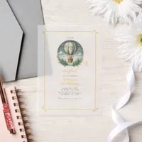 Isn’t He ONEderful Vellum First Birthday Party Vellum Invitations