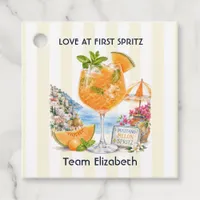 Love at First Spritz Positano Melon Spritz Bach Favor Tags