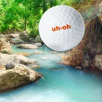 Uh-Oh Funny Novelty Golf Balls