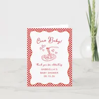 Ciao Baby! Italian Red Pasta Baby Shower Thank You