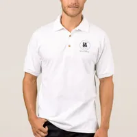 Men White Business Polo Shirt with Custom Logo