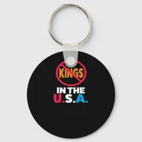 No Kings In The USA Keychain