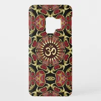 Sanskrit Om Gold + Red Baroque Galaxy S3 Case