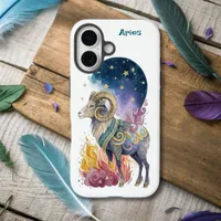 Astrology Infused Aries Zodiac iPhone 16 Case