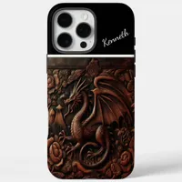 Dragon Carved On Mountaintop iPhone 16 Pro Max Case