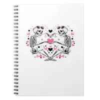Skeleton Heart Hands Viral Trendy Vibe Notebook