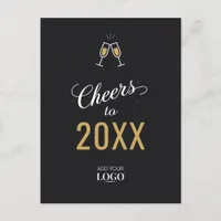 Cheers to New Year Business Customer Appreciation Postcard