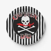 Captain Dad Paper Plates