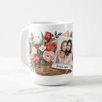 Best Mom Ever Flower Bouquet & Photo Mother’s Day  Coffee Mug