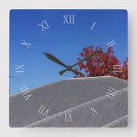 Blue Skies Tin Roof Wall Clock