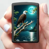 Eagle's Over Blue River Zippo Lighter