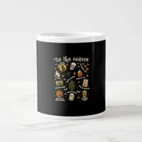 Tis Season Santa Hat Retro Vintage  Giant Coffee Mug