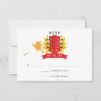Rock and Roll Wedding RSVP Card