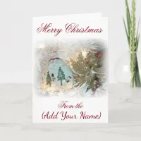 Personalize this Christmas Card with your Name