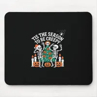 Creepy Funny Skeleton Halloween Spooky Mouse Pad