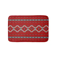 Southwest Mesas Red & Turquoise Small Bath Mat