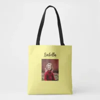 Personalized Photo and Name Child's Tote Bag