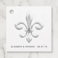 White Wedding Favor Tags