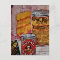 Yummy Cake and Baking Powder Collage Postcard