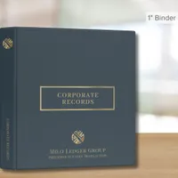 Simple Elegant Corporate Records Binder with Logo