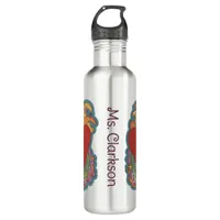 Heart the Beat: Doodles for Music Lovers Stainless Steel Water Bottle