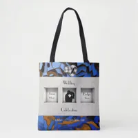 Royal Blue Theme Contemporary Modern Abstract Tote Bag